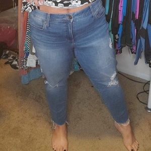 Size 38 distressed denim